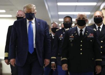 ترامپ ماسک زدن را میهن پرستی خواند