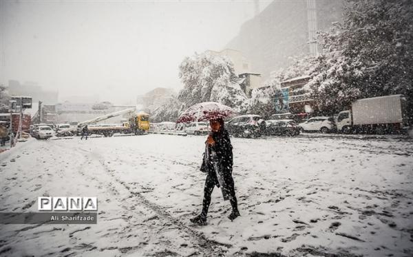 بارش برف و باران در اغلب استان ها؛ سامانه بارشی نو از دوشنبه وارد کشور می گردد