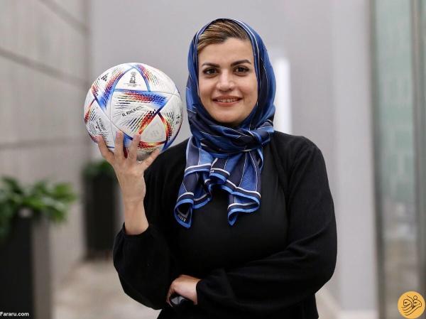 زن ایرانی مسئول مراقبت از بازیکنان مراکش و امریکا